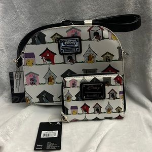 Loungefly Disney dog and dog house purse and wallet
